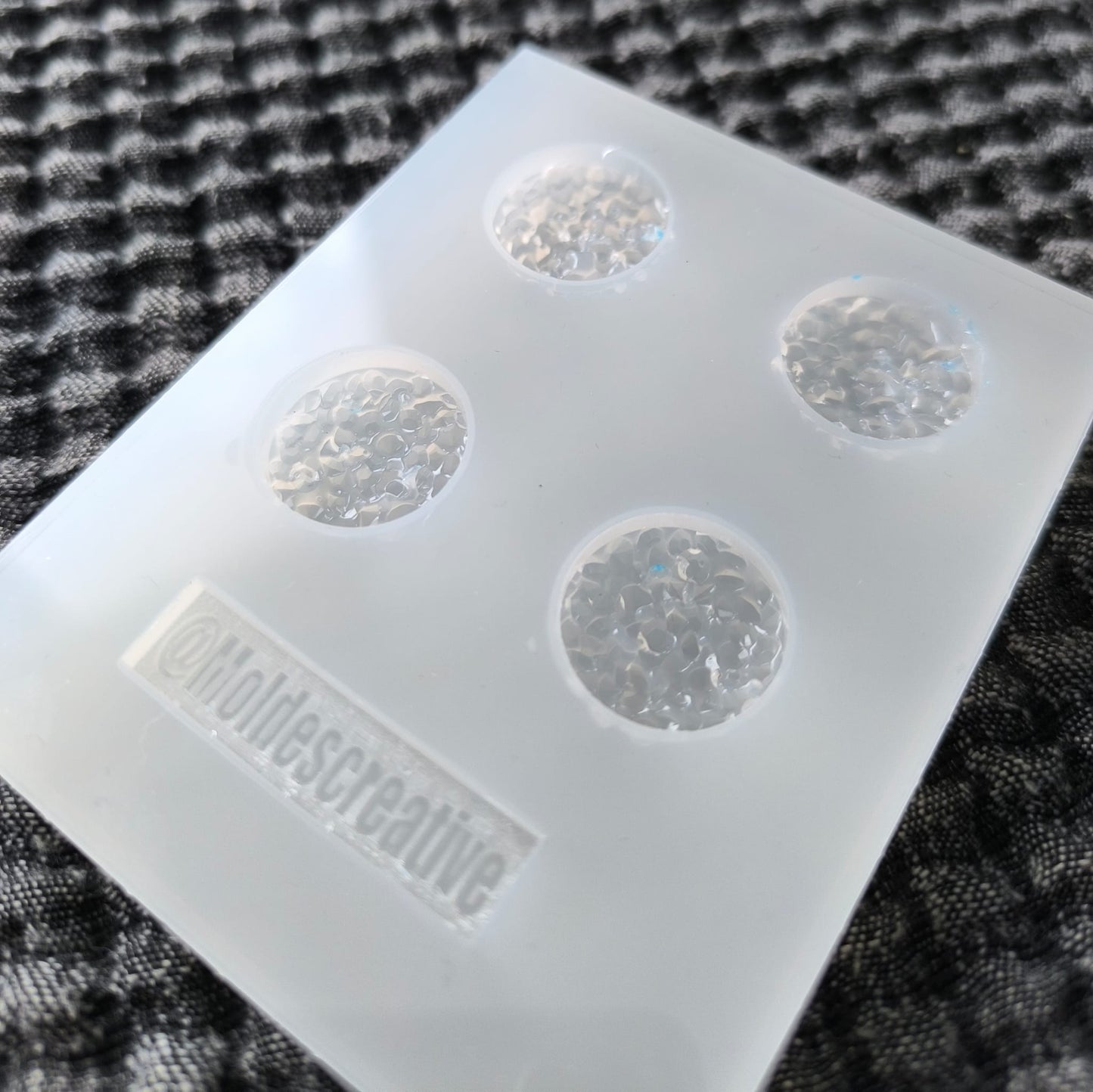 Molde circulos de 20 mm con relieve