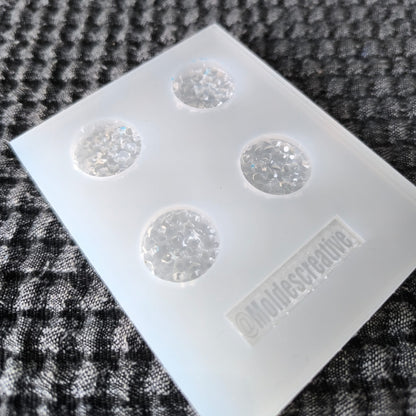 Molde circulos de 20 mm con relieve