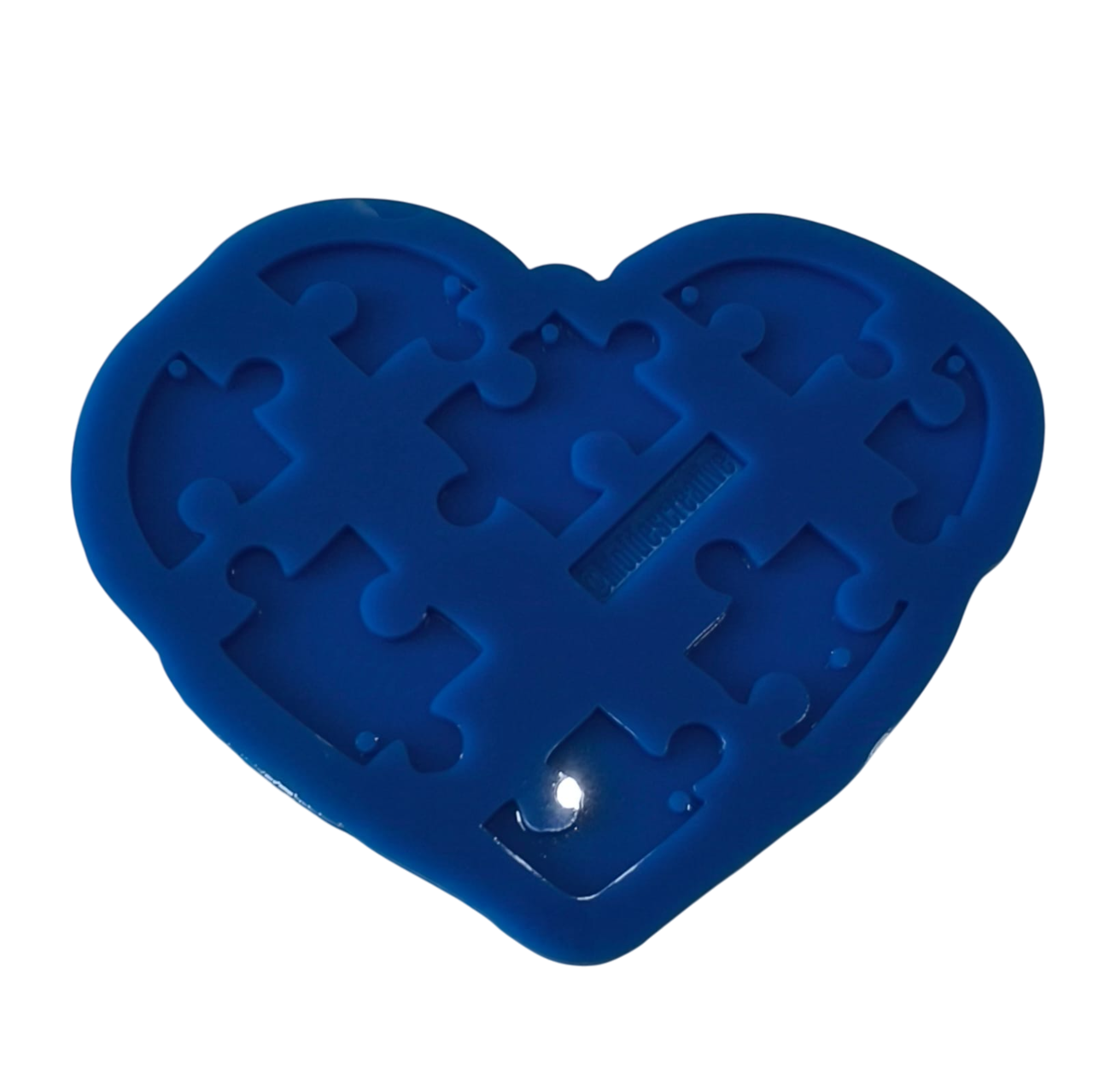 Molde llavero Autismo forma corazon