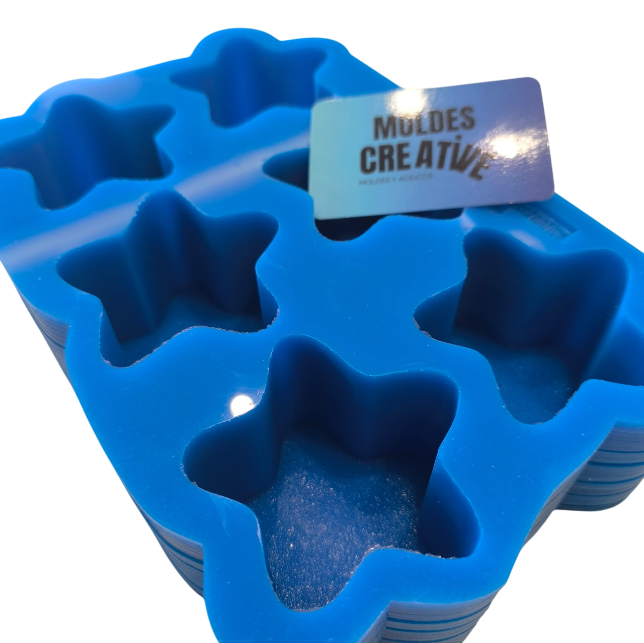 Molde estrella  para velas 70mm x 70mm x 50mm