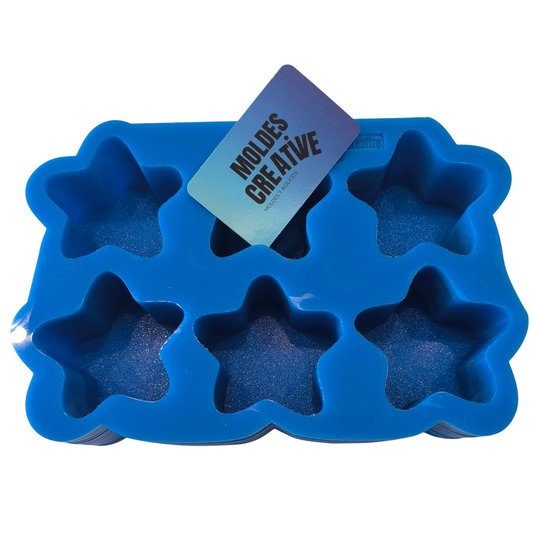 Molde estrella  para velas 70mm x 70mm x 50mm