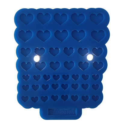 Molde de corazones de  20mm, 15mm y de 10mm